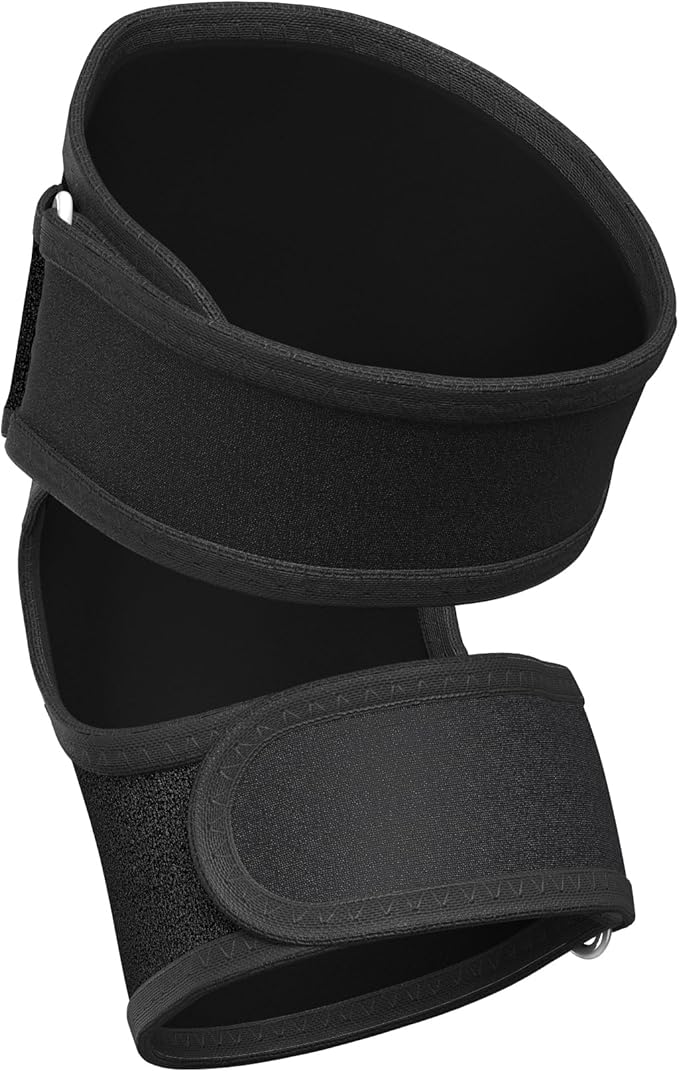 Knee Massager with Heat for Pain Relief V5.0[2026 Upgraded] - Electric Cordless Heated Knee Brace with 6 Heat Levels and 3 Vibration Massage Mode Gifts for Men Women (Black 1-Pack)