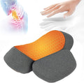 Back Massager with Heat Therapy 3 in 1 Smooth Spine Triple Fusion Back Massager 2025 New with Heat Adjustable Height Electric Lumbar Support Pillow for Bed Lower Back Pain Relief Deep Tissue (Gray)