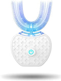 Aimery Automatic Toothbrush U Shaped Toothbrush for Adults 360° - Ultrasonic U-Automatic Toothbrushes for Teeth Whitening - Wireless Charging &amp LED Light - Waterproof IPX7 Certified
