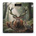 Forest Wildlife Scale for Body Weight Sturdy Tempered Glass Weighing Scales with LCD Display Accurate Digital Bathroom Scale Convenient Body Fat Smart Scales Easy Read