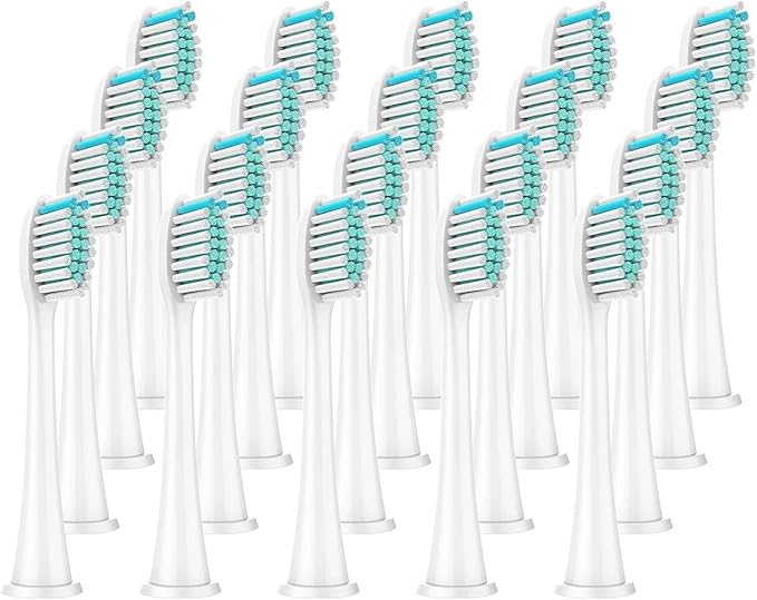 Compatible for Philips Sonicare 8Pcs Replacement Brush Heads - DiamondClean HX3/HX6/HX9 Series HX6064(20Pcs White)