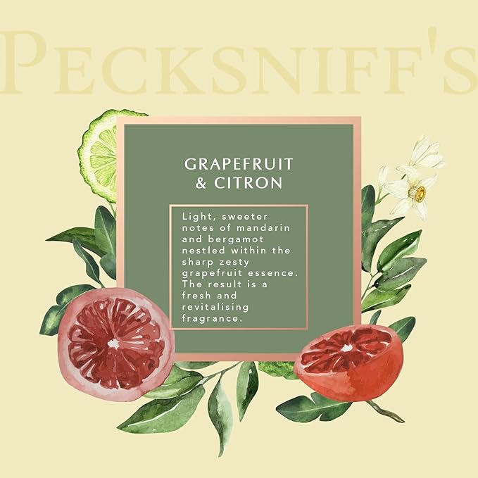 Pecksniff's Grapefruit &amp Citron Shower Gel - Gentle Cleanser for Sensitive Skin - Moisturizing &amp Hydrating - All Natural Cruelty Free Body Wash 1000 ml / 33.80 Fl Oz