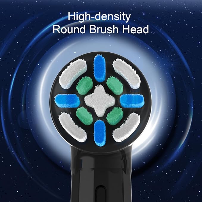 10 Pack IO Replacement Brush Heads Compatible with Oral B iO 2/3/4/5/6/7/8/9/10/Deep Clean Series Electric Toothbrushes IO Brush Head for Teeth Cleaning (Black/White)