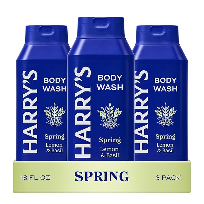 Harry's Men's Body Wash - Spring - (3 Pack) 18 fl oz - Shower Gel for Men - No Parabens Sulfates or Dyes