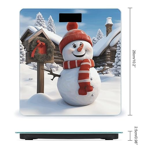Sign Snowman Scale for Body Weight Digital Bathroom Scale Accurate Smart Weight Scales with Large Display Weighing Machine High Precision Scales