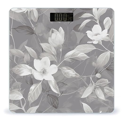 Leaves Sparkling Smart Scale for Body Weight Accurate Bathroom Scale with LED Display Digital Weight Scales Weighing Machine High Precision Scales for Bath Home