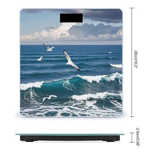 The Deep Blue Sea Scale for Body Weight Digital Bathroom Scale Accurate Smart Weight Scales with Large Display Weighing Machine High Precision Scales