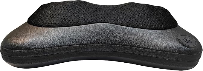 Daiwa Felicity Happy Back Day Shiatsu Neck &amp Back Massager with Heat – 8 Kneading Nodes 15-Min Auto-Off Ergonomic Hands-Free Design Lightweight Portable Massage Pillow