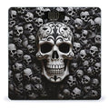 Black and White Skulls Weight Scale Large Bathroom Scales Digital Weight with Bright LED Display Non Slip Automatic Weighing Scale Fashion Weighing Machine for Body