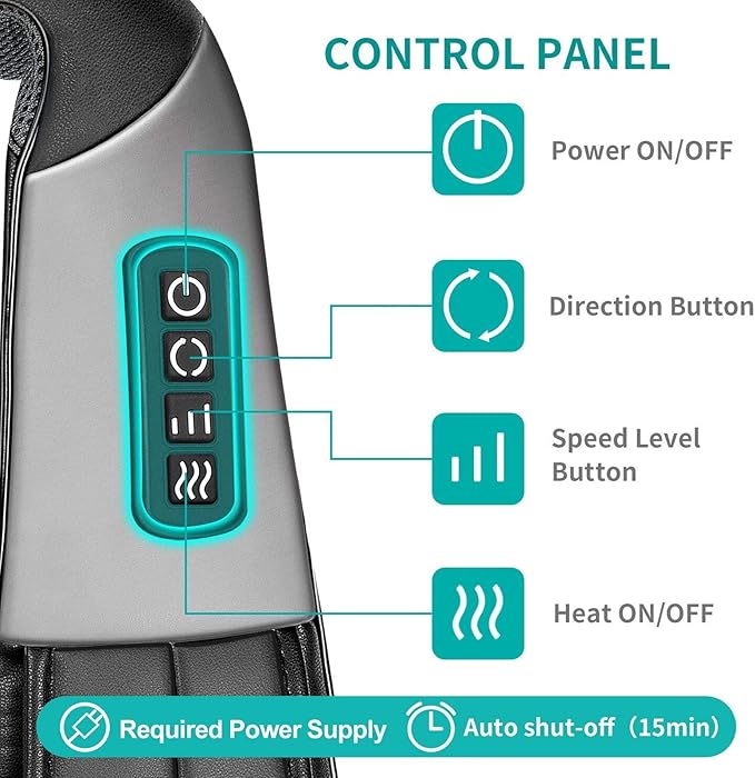 Nekteck Shiatsu Neck and Back Massager and Electric Kneading Foot Massager Machine