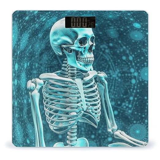 The Skeleton of Color Space Smart Scale for Body Weight Accurate Bathroom Scale with LED Display Digital Weight Scales Weighing Machine High Precision Scales for Bath Home