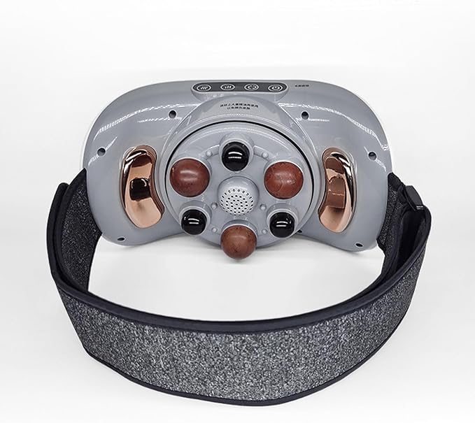Electric Abdominal Massager with Heating Forward &amp Reverse Rotation 3 Adjustable Intensity Levels Waist &amp Abdomen Dual-Use Constant Temperature Hot Compress