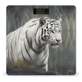 White Tiger Bathroom Scale for Body Weight with High Precision Large LCD Backlight Display Digital Weighing Scale with BMI Capacity Up to 180kg