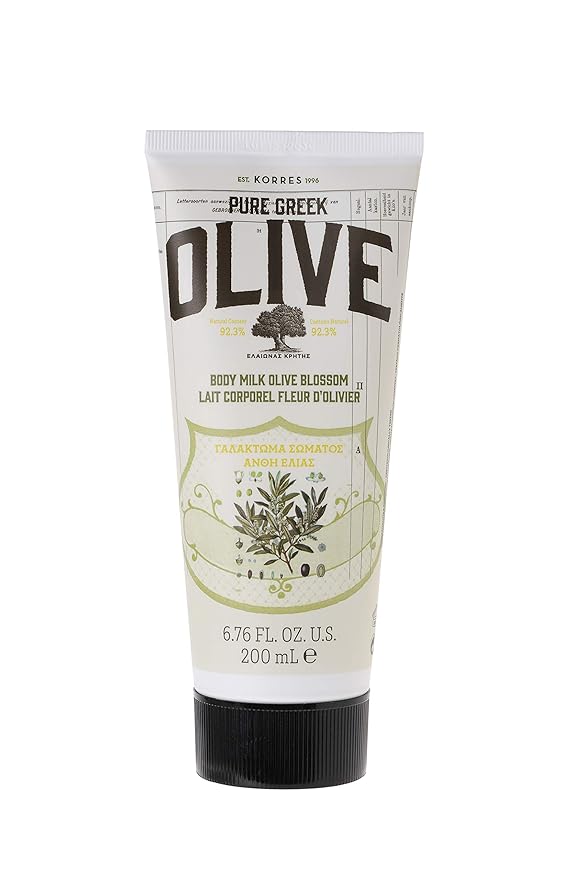 KORRES Greek Olive Blossom Hydrating Body Duo includes Body Cream 6.76 fl oz and Shower Gel 8.45 fl oz in Olive Blossom scent 2 Piece Set