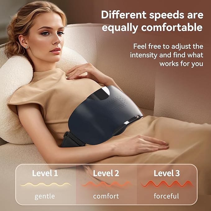 SORELAX Stone Needle Automatic Aboominal Massager Stomach Cellulite Massager for Digestion Alleviates Discomfort Caused by Problems Like Indigestion Gas Constipation or Period Cramps (Blue)