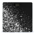 Digital Bathroom Scale for Body Weight Scale with Bright LCD Display High Accuracy Step-On Technology Auto On/Off Black White Glitter Digital Scales 400 Lbs /180kg