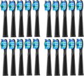 Replacement Toothbrush Head Bristle Brush Refill Compatibility for Refills FW-D1/FW-D3/FW-D7(20 PCS BK)