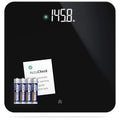 Greater Goods AccuCheck Digital Scale for Body Weight - Accurate Digital Bathroom Scale with High-Precision Sensors Large Easy-to-Read Backlit Display 400 lb Capacity Auto Step-On (Black)