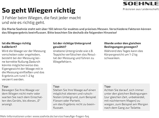 Soehnle Style Sense Compact 300 Bathroom Scales Compact Digital Weighing Scales Scales for Body Weight with Easy-to-Read LCD Display Extra-Flat Body Weight Scale Ideal for Small Bathrooms
