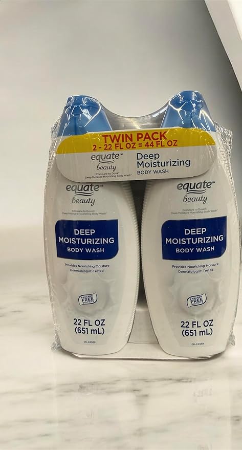 Deep Moisturizing Body Wash Twin Pack – 44 fl oz Total (2 x 22 fl oz) – Hydrating Daily Cleanser for Soft &amp Smooth Skin – Fresh Scent