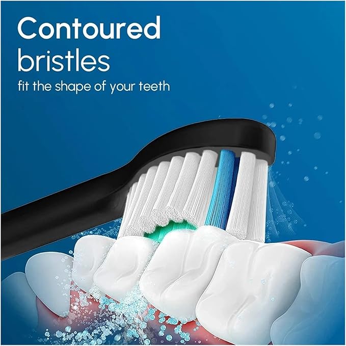 Replacement Brush Heads Compatible for Electric Toothbrush HX6920 4100 2 Series Cleaning Refills(White-12 Pcs)