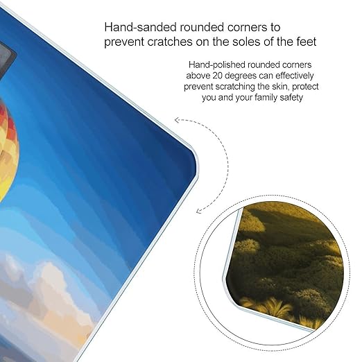 Hawaii Hot Air Balloon Scale for Body Weight Smart Scales Digital Bathroom Scale High Precision Weighing Scales with Large Display Weighing Machine for People