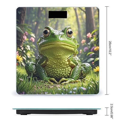 Frog Scale for Body Weight Highly Accurate Digital Bathroom Body Scale Digital Bathroom Scales for People Anti-Slip Large LCD Display Smart Scales
