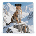 Snow Leopard Weight Scale Large Digital Bathroom Scales with Bright LED Display Non Slip Digital Scale and Step On Fashion Weighing Machine for Body