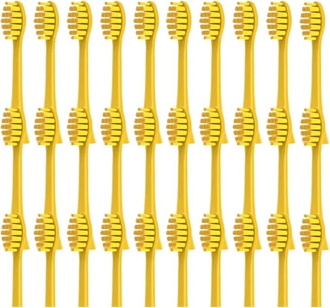 20/50/100 Pieces Toothbrush Heads Compatible for Apiyoo P7/Y8/SVP/Moon Electric Heads Vacuum Bristle Nozzle(50Yellow)