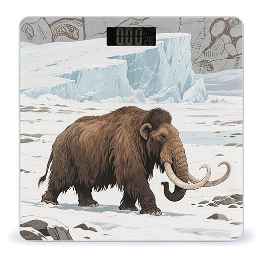 Mammoth Bathroom Scale for Body Weight LCD Display Digital Bathroom Scale Tempered Glass Bathroom Weight Scales Fashion Smart Scales for Home Bedroom 400 Lb