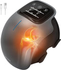 Medcursor Knee Massager with Heat Cordless Heated Knee Massage for Pain Relief with 3 Heating Levels 3 Vibration Modes LED Screen Adjustable Straps Gift for Men and Women
