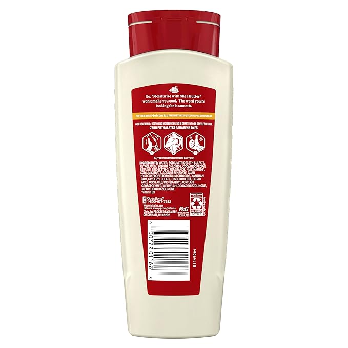 Old Spice Cleansing Body Wash for Men 24/7 Shower Fresh with Lasting Scent Restore &amp Renew Gentle on Skin Vitamin B3 Moisturize with Shea Butter Scent 18 oz (Pack of 4)