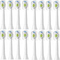Compatible for 4/8pcs Replacement Toothbrush Heads Compatible with Philips Sonicare Soft Electric Brush Head 4100 6500 6100 7500 5(16pcs White)