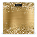 Digital Scales for Body Weight Highly Accurate 400 LB Capacity Auto On and Off Scale Glittery Gold Foil