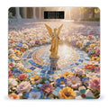 Mosaic Flower Sea with Angel Weight Scale Large Digital Bathroom Scales with Bright LED Display Non Slip Digital Scale and Step On Fashion Weighing Machine for Body
