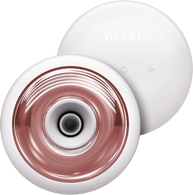 GESKE SmartAppGuided™ Sonic Cool &amp Warm Face &amp Body Massager | 9 in 1 | Electric Massager | Face &amp Body | Battery-Free Cooling &amp Warming | Firms Relaxes &amp De-Puffs Skin | with Sma