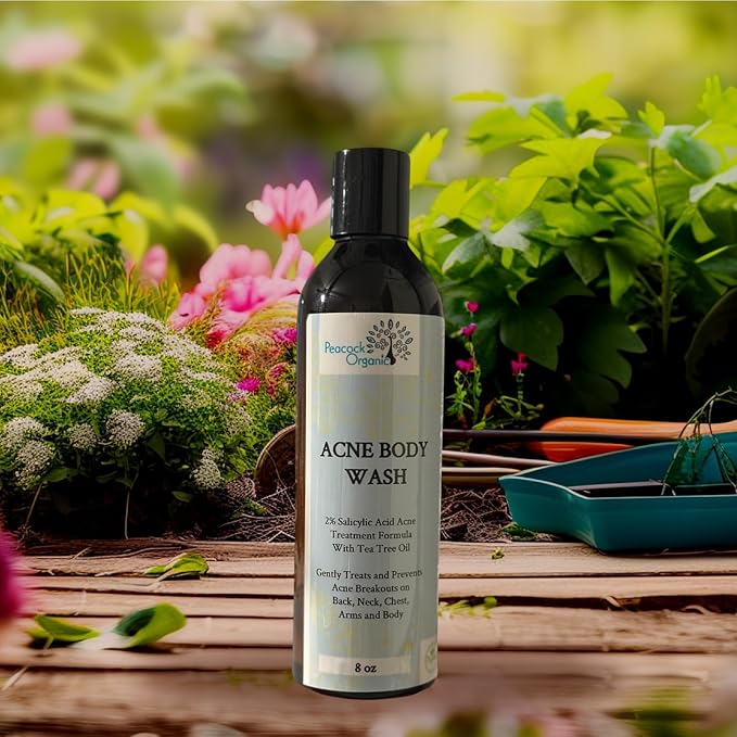 Acne Body Wash with 2% Salicylic Acid – Daily Cleanser for Acne-Prone Skin - Unscented - 8oz