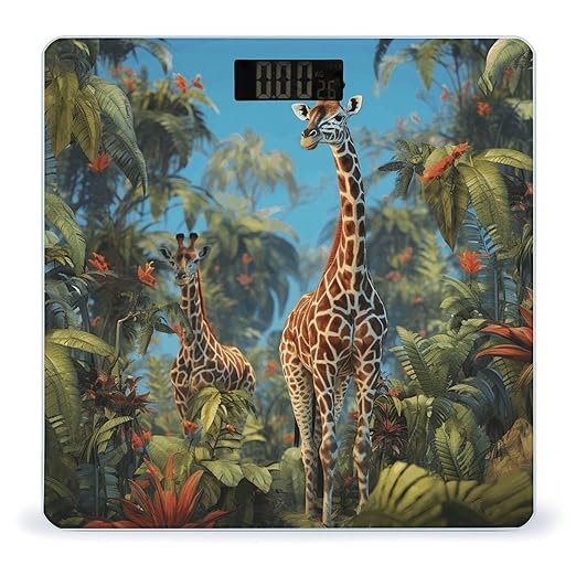 Jungle Giraffe Smart Scale for Body Weight Accurate Bathroom Scale with LED Display Digital Weight Scales Weighing Machine High Precision Scales for Bath Home