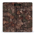Outfitter Tuff Camo Bathroom Scale Automatic Power On/Off Body Scales LCD Backlight Display Square Digital Scale Rounded Corners Bathroom Scales for Home Bedrooms