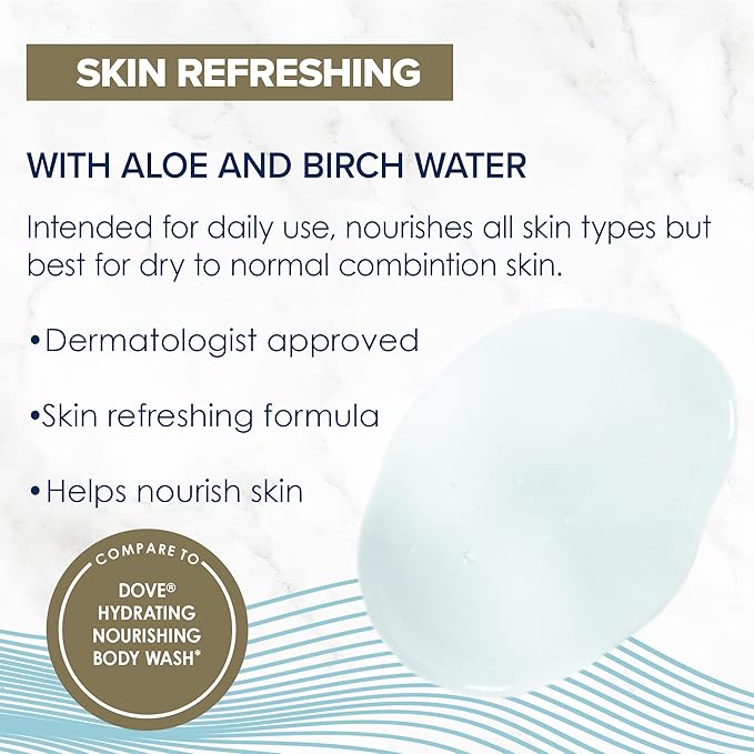 True+Real Hydrating Body Wash 22 oz 4 Pack