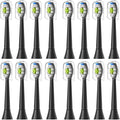 4/8/12/16pcs Replacement Toothbrush Heads Compatible for Philips Sonicare Soft Electric Brush Head 4100 6500 6100 7500 5(8White 8Black)