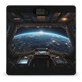 Outer Space Views from The Spaceship Digital Bathroom Scale for Body Weight Weighing Scale with Backlit LCD Display High Precision Measurements &amp Measures Weight Up to 180kg