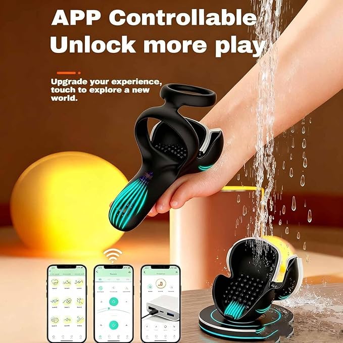 Prime Drive Men's Rechargeable Massager IPX7 Waterproof Personal Therapy Device with Multiple Modes for Restoring Vitality Lasting Performance Great Gift for Men