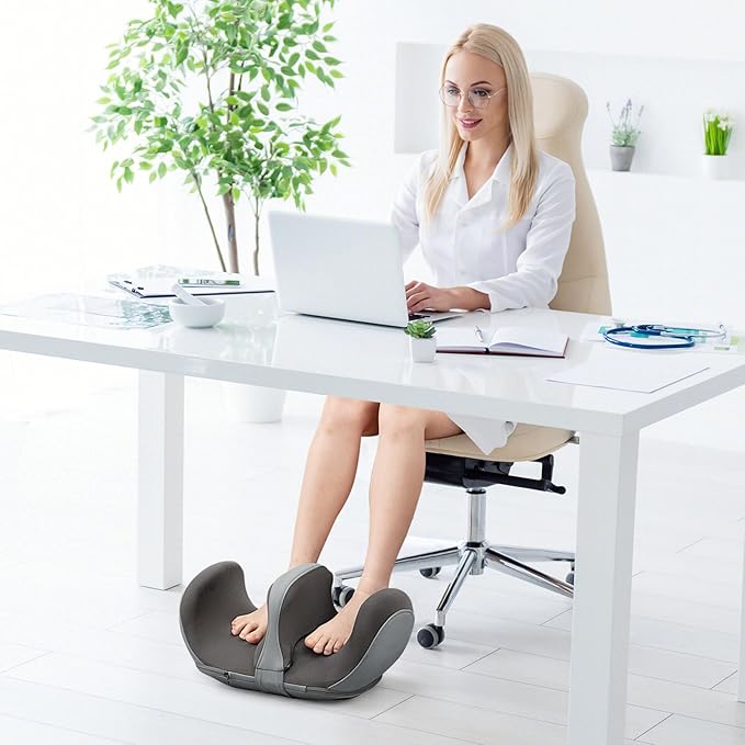 ARLIME Foot Massager with Heat Electric Deep Kneading Waist Massager with Vibration for Pain Relief Blood Circulation Foot and Calf Massage Gifts