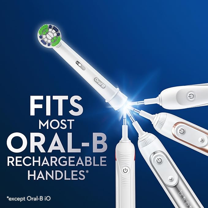 Oral-B Electric Toothbrush Replacement Brush Heads Precision Clean White 1 Count + 1 Daily Clean White