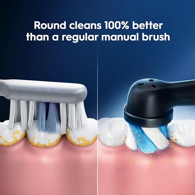 Oral-B iO Series Ultimate Clean Electric Toothbrush Replacement Brush Heads for an Oral-B Electric Toothbrush 4 Count Black