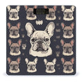 I Love French Bulldog Scale for Body Weight Precision Bathroom Weighing Scales with Back Lit LCD Display Sturdy Tempered Glass Body Weight Scales Digital Bathroom Scale 400lb