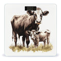 Cow Painting Digital Bathroom Scale for Body Weight Weighing Scale with Backlit LCD Display High Precision Measurements &amp Measures Weight Up to 180kg