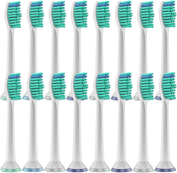 12/16pcs Toothbrush HeadsCompatible for PhilipsElectric Brush 1100 2100 4100 4300 5100 5300 6100 6500 Etc(16pcs)