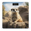 Meerkat Animal Scale for Body Weight Accurate Digital Bathroom Scale Toughened Glass High Precision Scales Smart Weight Scales with Large LCD Backlight Display Weighing Machine